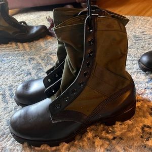 Vintage military issue spike protective jungle boots
